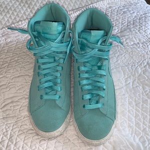 Nike Blazer Sneaker |  Mid Island Green/Blue | Youth 7 & Women’s 9 | 895850-302